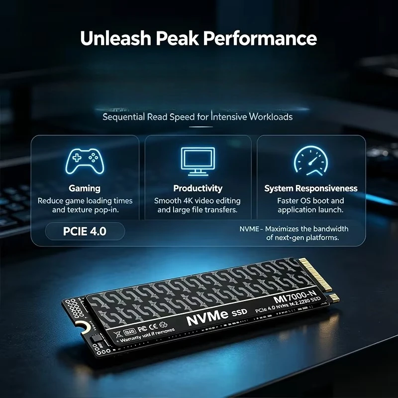 MI7000N 500GB 1TB 2TB 4TB M.2  - M.2 Nvme 4Tb Pcie 4.0 Ssd recension och pris