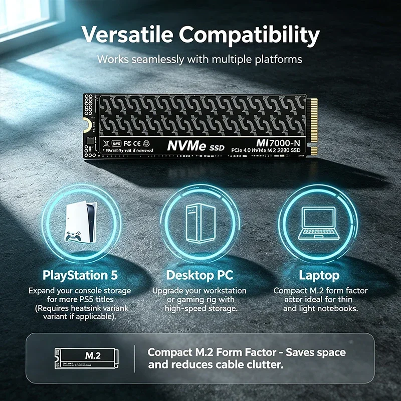 MI7000N 500GB 1TB 2TB 4TB M.2  - M.2 Nvme 4Tb Pcie 4.0 Ssd recension och pris
