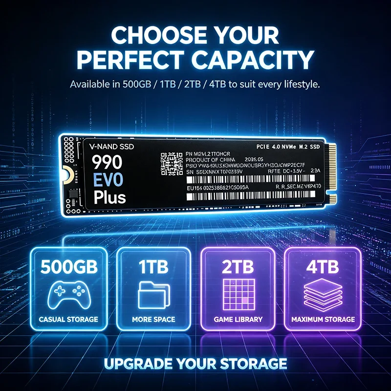 M.2 NVMe SSD 990 EVO Plus 500G - M.2 Nvme 4Tb Pcie 4.0 Ssd recension och pris