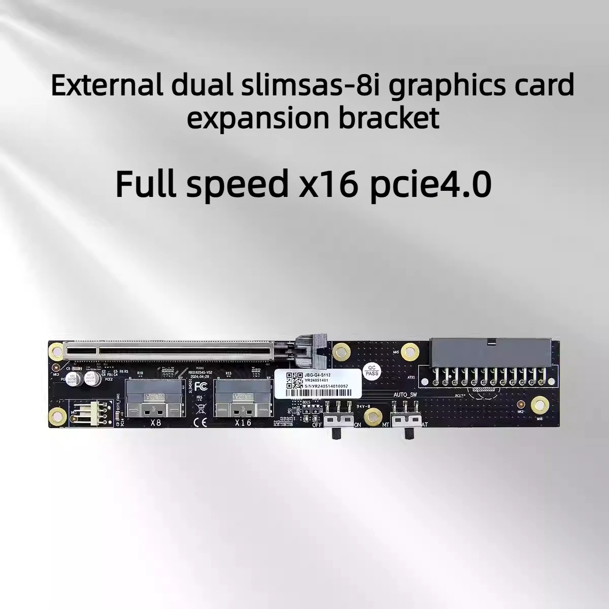 Dual SlimSAS 8i Oculink Graphi - External Gpu Dock Pcie 4.0 Oculink recension och pris